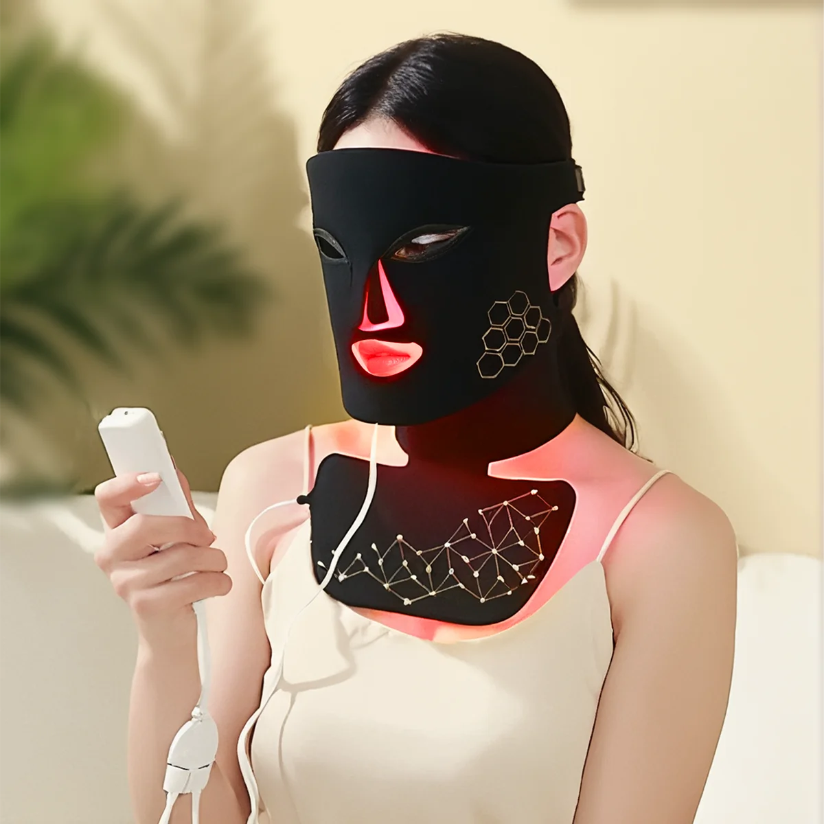 LumiGlow™ LED Masker gezicht & hals