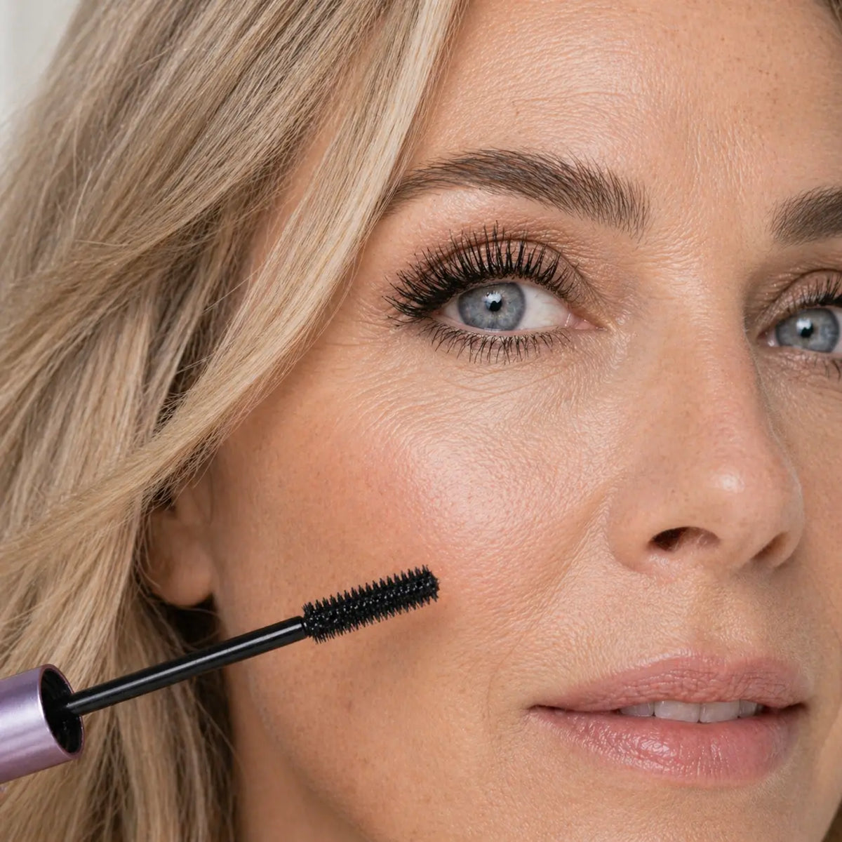 Close-up van wimpers met Everlove mascara