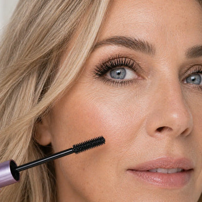 Close-up van wimpers met Everlove mascara