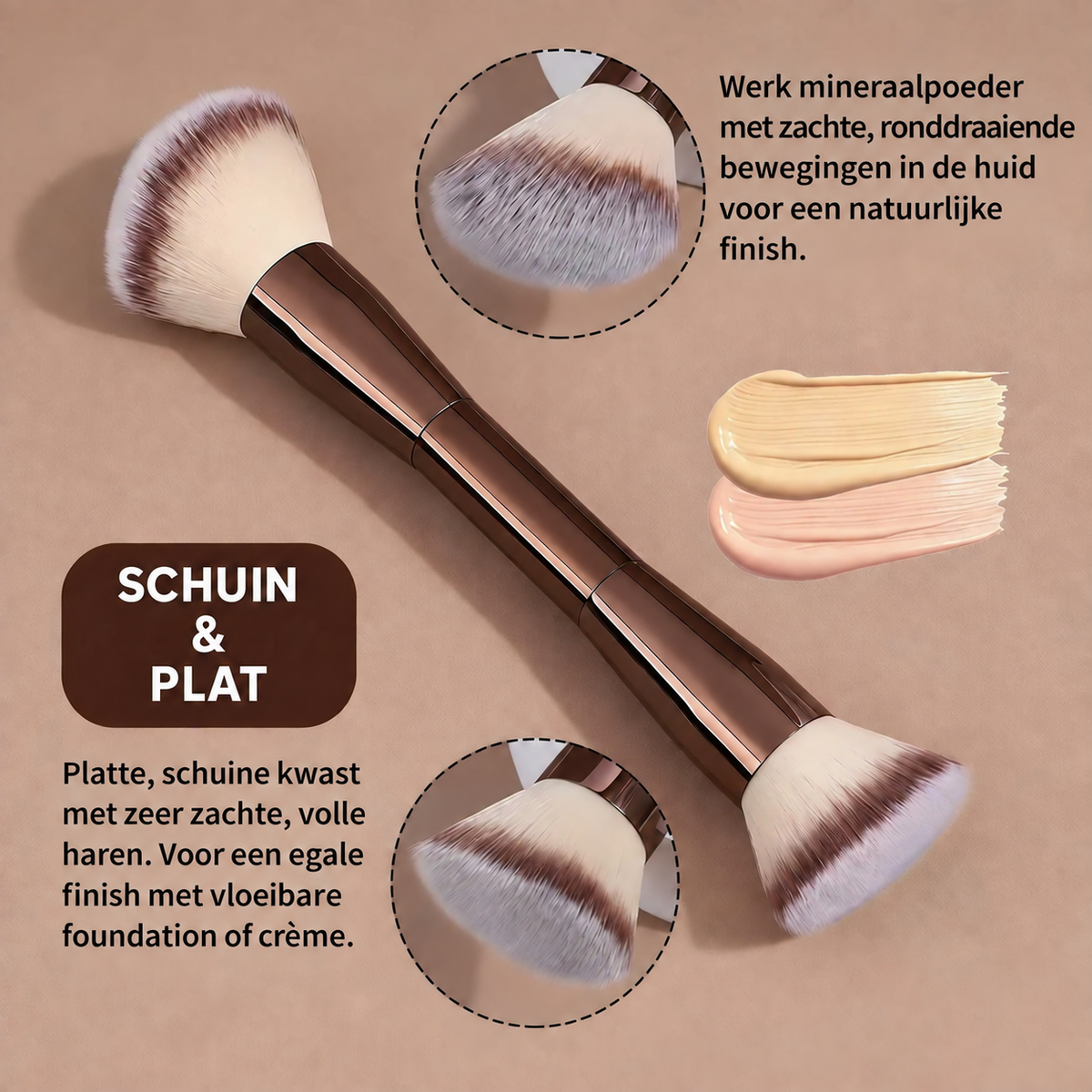 Foundation Brush — dubbelzijdig